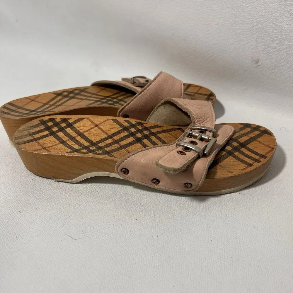 Burberry clog sandals